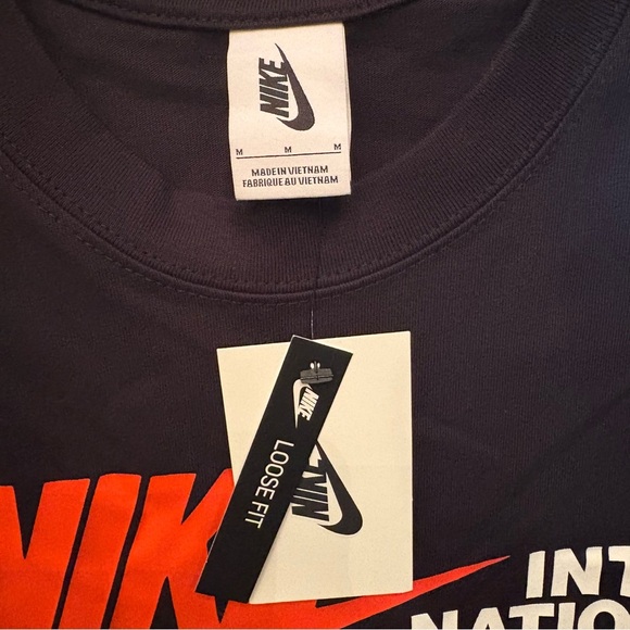 NIKE X STUSSY Black 2020 Graphic Loose Fit T-Shirt Size Medium - Picture 5 of 9